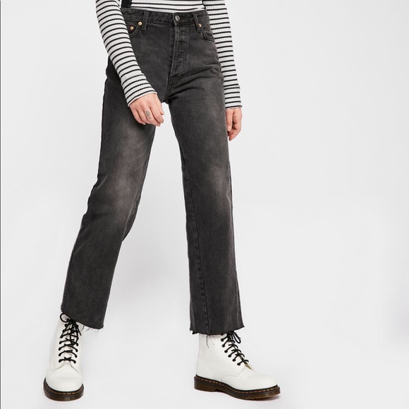 Free People Vintage Crop Straight-Leg Jeans - Picture 2 of 3